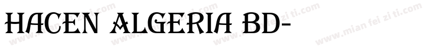 Hacen Algeria Bd字体转换